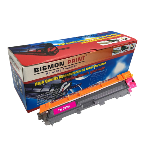 ตลับหมึกเทียบเท่า Toner Cartridge Compatible Brother TN-261 Magenta, TN261M Remanufactured
